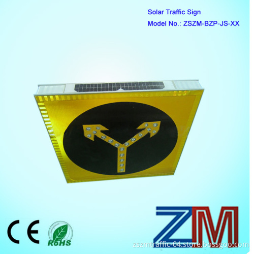 Road Traffic Signs/Indication Sign/Warning Plate with Solar Panels